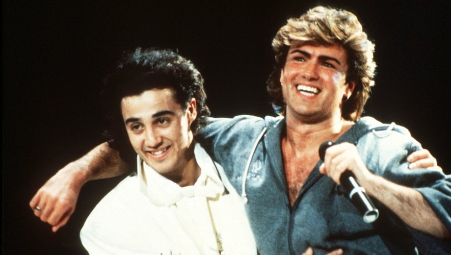 George Michael and Andrew Ridgeley, who formed Wham!