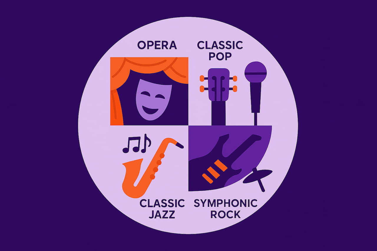 Genres related to classical music