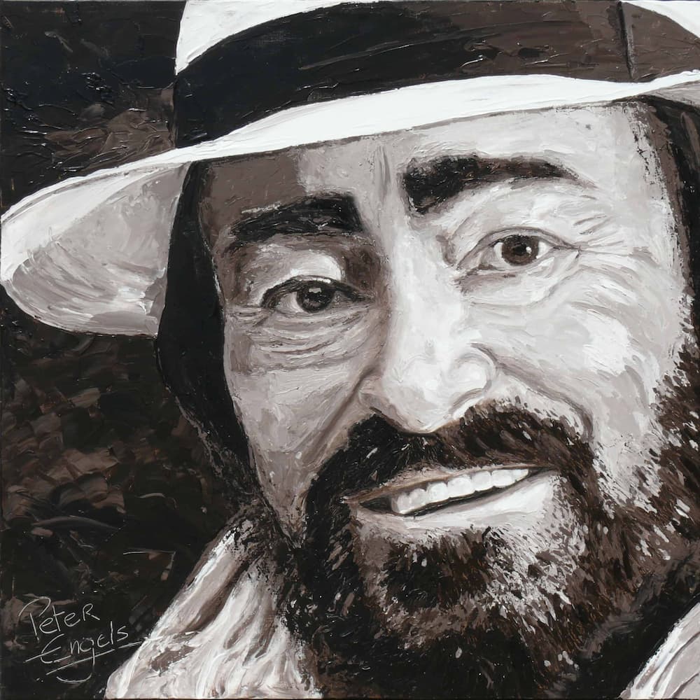 لوچیانو پاواروتی - نقاشی از پیتر انگلس